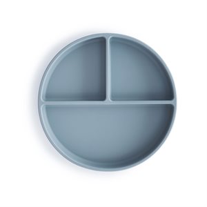 Mushie Silicone Plate - Powder Blue
